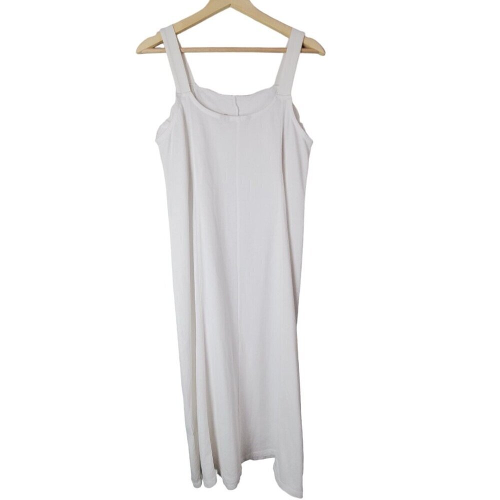 Soft Surroundings Dress Womens Small White Midi‎ Shift Tank Crochet Cottagecore